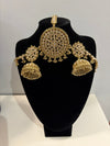 Gold Earring & Tikka – 3 Piece Set