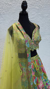 Lime Green Lengha