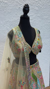 Ivory & Multi-Color Lengha
