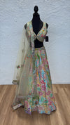 Ivory & Multi-Color Lengha