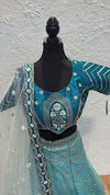 Ombre Blue Lengha