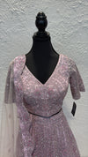 Lilac Handwork Lengha