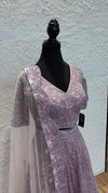 Lilac Handwork Lengha