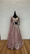 Pink & Silver Lengha