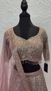 Pink & Silver Lengha